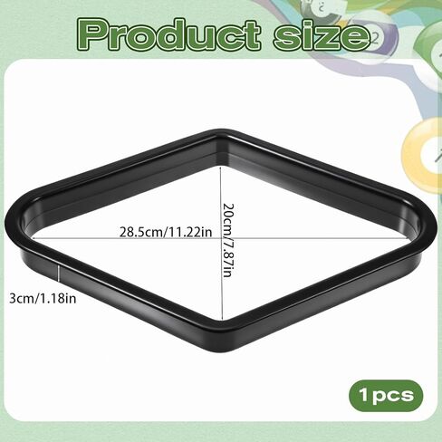البلياردو الأسود 9 الكرة طاولة بلياردو مثلث الرف 9-الكرة الماس برك الكرة رفوف البلاستيك مثلث الرف ل 2-1 / 4 "حمامات كرات اكسسوارات طاولة بلياردو in Kuwait