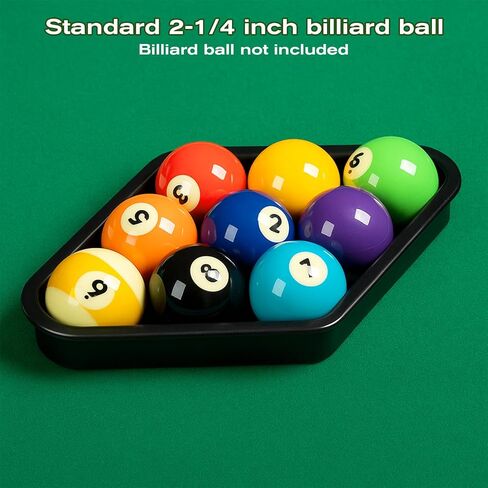 البلياردو الأسود 9 الكرة طاولة بلياردو مثلث الرف 9-الكرة الماس برك الكرة رفوف البلاستيك مثلث الرف ل 2-1 / 4 "حمامات كرات اكسسوارات طاولة بلياردو in Kuwait