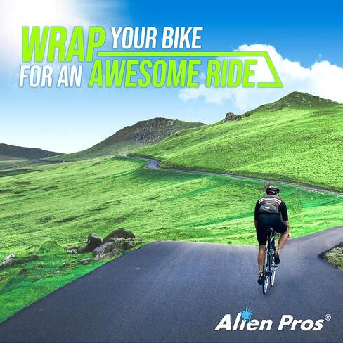 ALIEN PROS Chameleon Skin Bike Handlebar Tape (Set of 2) – Full Pattern Upgrade with Striking Color-Shifting Design and Premium Comfort Grip (Blue) in Saudi Arabia