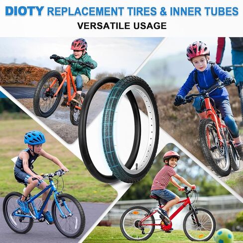 مجموعة إطارات دراجة الطريق 20 × 1.95/2.125، 20 بوصة 53-406/57-406 مجموعة إطارات دراجة وأنبوب بديلة قابلة للطي مع رافعات، إطارات مطاطية بوتيل ممتازة مقاومة للثقب 20 بوصة لدراجة BMX MTB للطرق الوعرة in Kuwait