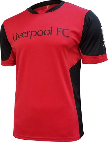 قميص جيرسي لكرة القدم من Icon Sports Men Liverpool مرخص رسميًا -01 XL أسود in Saudi Arabia