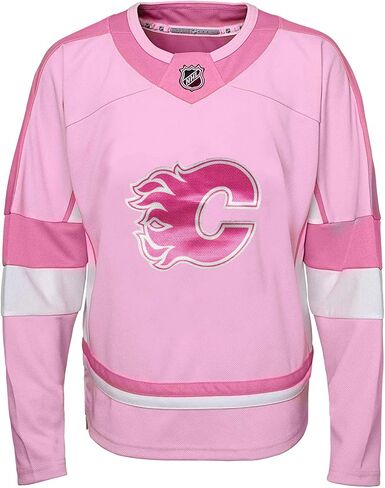 قميص فريق Outerstuff NHL للأطفال الصغار باللون الوردي الفارغ بشعار الفريق الأساسي in Saudi Arabia