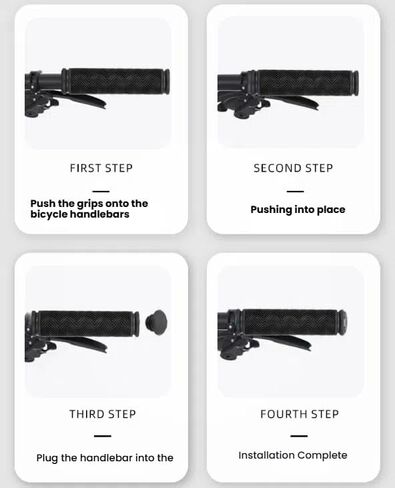 1 Pair Bike Handle Grips, Kids Non-Slip-Rubber Bicycle Handlebar Grips, Specialized Replacement Bike Grips, for Beach Cruiser Razor Scooter Foldable Mountain Bicycle Tricycle BMX MTB in Saudi Arabia