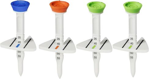 4Pcs/Set Golfs Tees for Golfs Driver Training ABS Golfs Tees Low Resistance More Distance Consistent Height Tees in Saudi Arabia