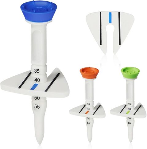 4Pcs/Set Golfs Tees for Golfs Driver Training ABS Golfs Tees Low Resistance More Distance Consistent Height Tees in Saudi Arabia