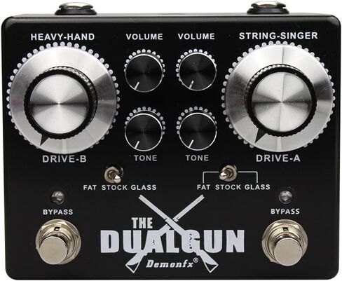 Demonfx Dual Gun 2 Channel Blues/Rock Overdrive Numerous set Options Fast US Ship in Saudi Arabia