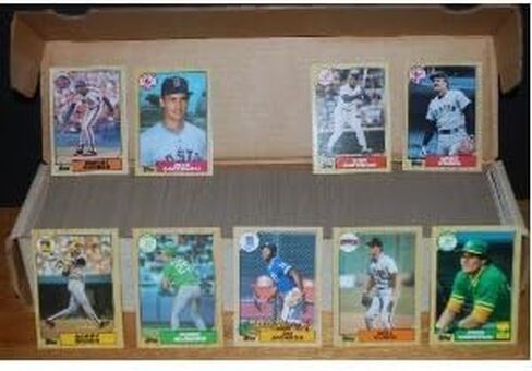 Topps 1987 Baseball Card Set, Contains One Complete Set in Saudi Arabia