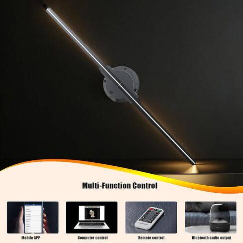3DhologramFan 19.7 بوصة شاشة عرض إعلانية ثلاثية الأبعاد HD LED شجرة عيد الميلاد ثلاثية الأبعاد لعيد الميلاد والهالوين والأعمال التجارية والمتجر والعطلات 50 سم ثلاثية الأبعاد مع 1500 مكتبة فيديو in Kuwait