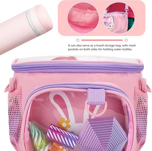 Kids Bike Basket, Bicycle Basket Front for Boys Girls, Small Bike Bag for Child, Cute Bike Accessories, Waterproof Fabric & Detachable Shoulder Strap, Easy to Install in Saudi Arabia