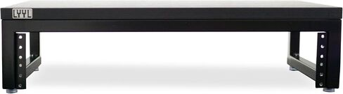 Desktop Rack Stand 2U, Rack for Audio Equipment and Stand for Speaker or Display (Black) in Saudi Arabia