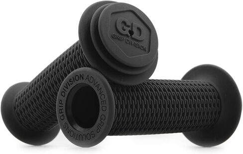 GD - مقابض أمان جديدة لدراجة الأطفال من Grip Division مع حماية من الصدمات لدراجات التوازن والدراجات البخارية ومقود دراجات BMX للأطفال (زوج) - أسود in Saudi Arabia