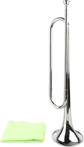 Pilipane B Flat Bugle Brass Retro Standard Trumpet Musical Instrument for School Band Cavalry Orchestra Brass Material Easy to Play Versatile for Beginners Professionals in Saudi Arabia