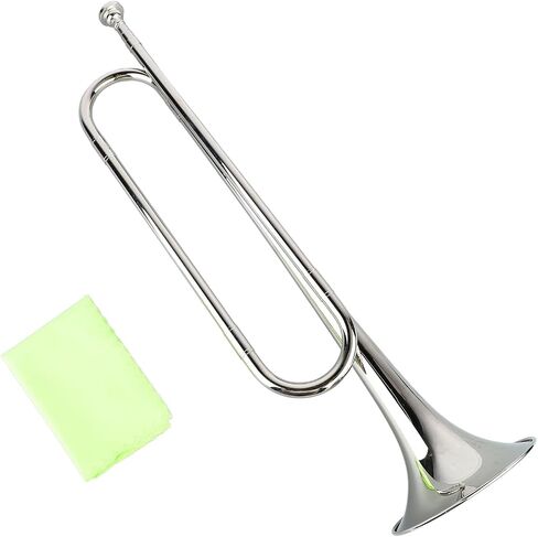 Pilipane B Flat Bugle Brass Retro Standard Trumpet Musical Instrument for School Band Cavalry Orchestra Brass Material Easy to Play Versatile for Beginners Professionals in Saudi Arabia