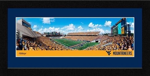 Blakeway Worldwide Panoramas, Inc. West Virginia Football - Framed Panoramic Picture in Saudi Arabia