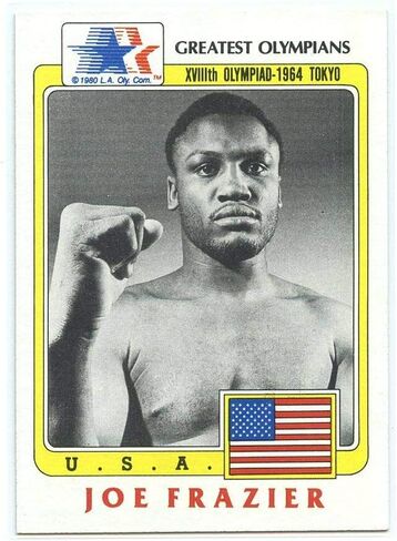 1983 Topps Greatest Olympians #98 Joe Frazier Boxing Biography Card - Mint Ships in Brand New Holder in Saudi Arabia