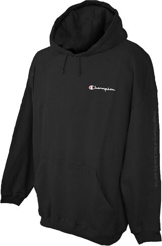 Champion Fleece Pullover Hoodie - Script Logo BLACK 2XLT in Saudi Arabia