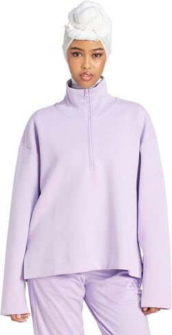 سويت شيرت All Szn Soft Lux ربع سحاب للسيدات من adidas in Saudi Arabia