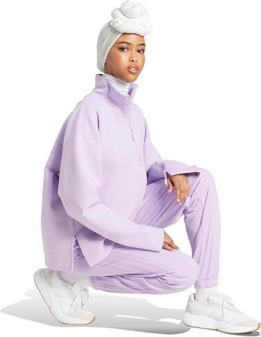 سويت شيرت All Szn Soft Lux ربع سحاب للسيدات من adidas in Saudi Arabia