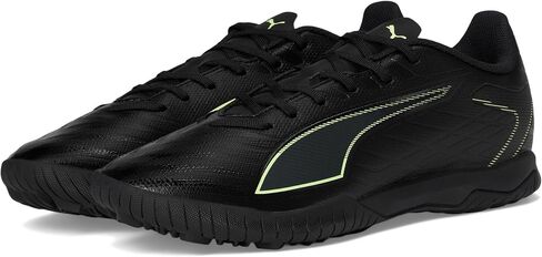 PUMA Men's Ultra Play Turf Trainer Soccer Cleats Sneaker, Black-Fizzy Light-Green Terrain AH25, 11.5 in Saudi Arabia