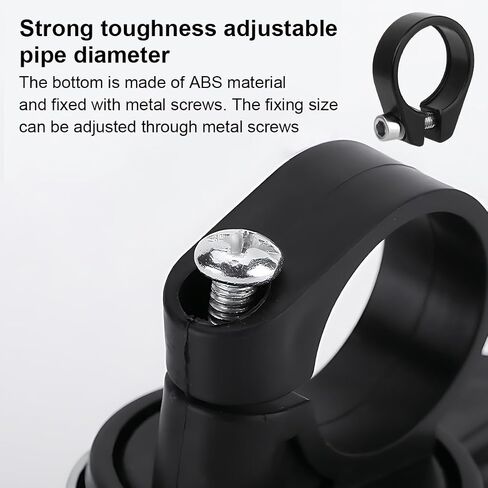 2 Bike Seat Clamps, Aluminum Alloy Post Mounts (31.8mm, Black) for Bicycle Seat Adjustment in Saudi Arabia