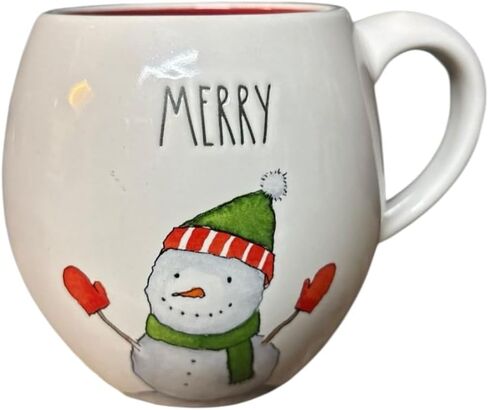 Rae Dunn christmas ceramic coffee mug. Oh deer double sided reindeer inspired figural mug. in Saudi Arabia