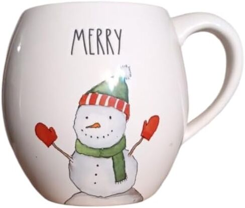 Rae Dunn christmas ceramic coffee mug. Oh deer double sided reindeer inspired figural mug. in Saudi Arabia