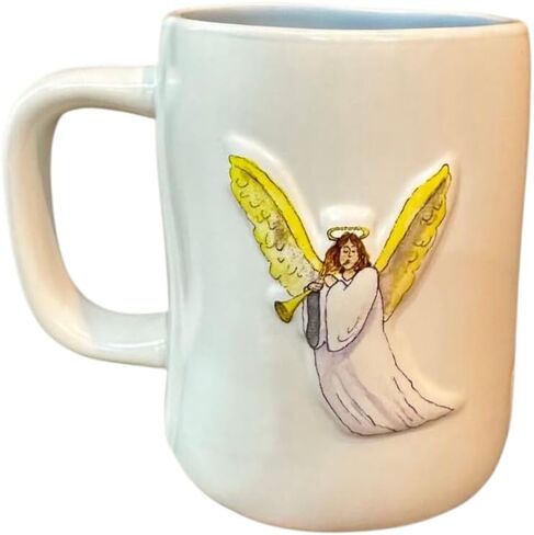 Rae Dunn christmas ceramic coffee mug. Oh deer double sided reindeer inspired figural mug. in Saudi Arabia