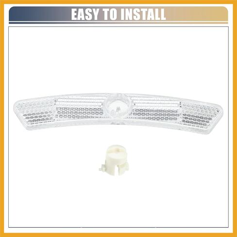 Bike Reflectors 5"x0.79"x0.47" Bike Warning Reflector White 1 Pair Replacement in Saudi Arabia