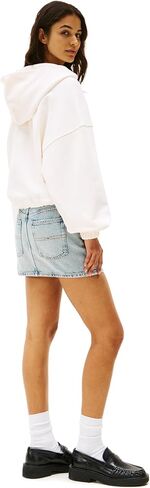 Tommy Jeans Women's Medium Weight Cropped Hoodies with Front Tie Detail in Kuwait