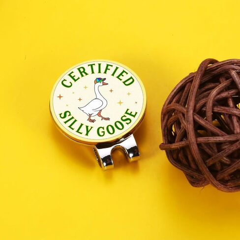 TI-EDC Stocking Stuffer for Him Her, Funny Certified Goose Golf Ball Marker, White Elephant Cool Golf Accessories for Men Women Golf Lovers, Mens Womens Funny Golf Accessories, Silly Goose Gift in Saudi Arabia