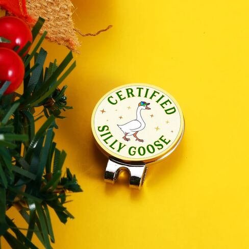 TI-EDC Stocking Stuffer for Him Her, Funny Certified Goose Golf Ball Marker, White Elephant Cool Golf Accessories for Men Women Golf Lovers, Mens Womens Funny Golf Accessories, Silly Goose Gift in Saudi Arabia