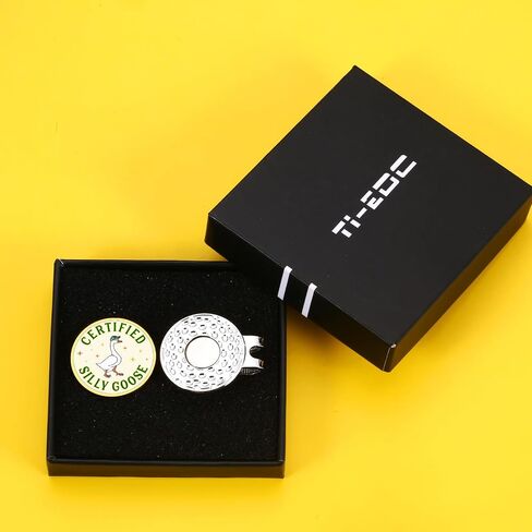 TI-EDC Stocking Stuffer for Him Her, Funny Certified Goose Golf Ball Marker, White Elephant Cool Golf Accessories for Men Women Golf Lovers, Mens Womens Funny Golf Accessories, Silly Goose Gift in Saudi Arabia
