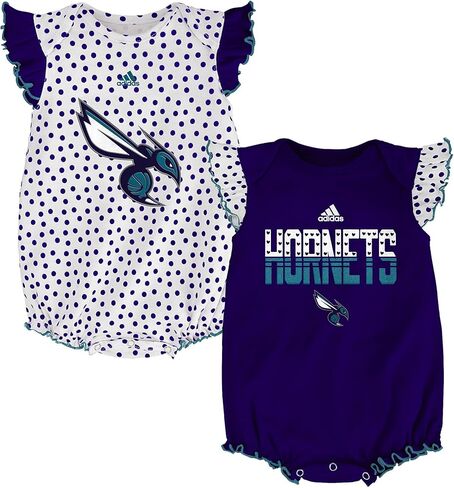 مجموعة Outerstuff NBA للفتيات حديثي الولادة (0M-9M) شارلوت هورنتس بولكا فان 2 عبوة من قطعتين in Kuwait