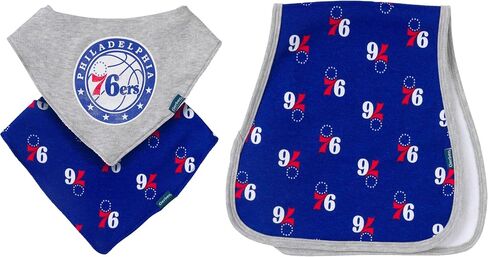 Gerber NBA unisex-baby Nba Team Bandana Bib and Burp Cloth Set in Saudi Arabia