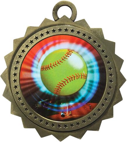 1 to 50 Packs Softball Gold Medals Trophy Award with Free Custom Engraving D03-MY402 in Saudi Arabia