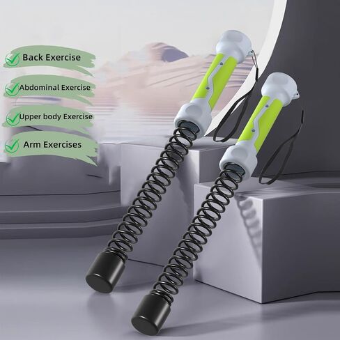 3 في 1 حبال معركة بدون حبال للمنزل، حبل تدريب HIIT محمول للتمرين، حبال معركة مرجحة لتدريب القلب منخفض التأثير (قطعتان) in Kuwait