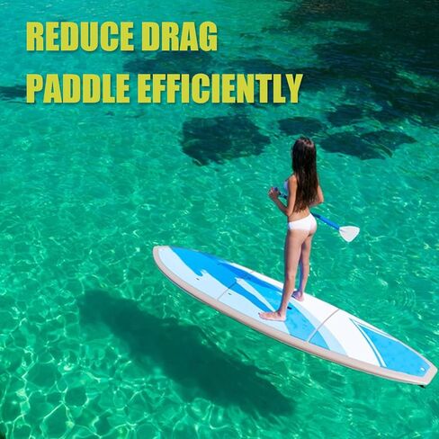 استبدال زعانف ركوب الأمواج على لوح التجديف، زعانف مركزية عالمية للتتبع المستقيم، معززة بالألياف الزجاجية، تركيب بدون أدوات، مثالية للمبتدئين والمحترفين in Kuwait