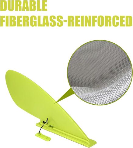 استبدال زعانف ركوب الأمواج على لوح التجديف، زعانف مركزية عالمية للتتبع المستقيم، معززة بالألياف الزجاجية، تركيب بدون أدوات، مثالية للمبتدئين والمحترفين in Kuwait