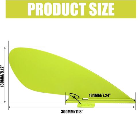 استبدال زعانف ركوب الأمواج على لوح التجديف، زعانف مركزية عالمية للتتبع المستقيم، معززة بالألياف الزجاجية، تركيب بدون أدوات، مثالية للمبتدئين والمحترفين in Kuwait