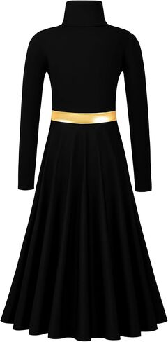 فستان رقص مدح للنساء فستان طويل للعبادة، ملابس رقص طقوسية تناسب زي الكنيسة بطول كامل in Kuwait