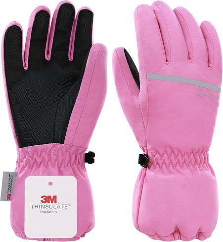 Kids Ski Gloves Waterproof Children Winter Warm Gloves 3M Thinsulate Snow Glove for Boys & Girls Skiing Snowboarding in Kuwait