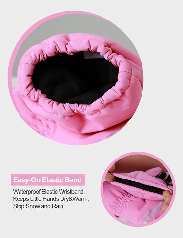 Kids Ski Gloves Waterproof Children Winter Warm Gloves 3M Thinsulate Snow Glove for Boys & Girls Skiing Snowboarding in Kuwait