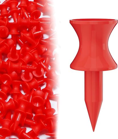 100 Pack 1.25" Plastic Golf Tees, Enhanced Durability & Stability, Engineered to Minimize Friction and Side Spin in Saudi Arabia