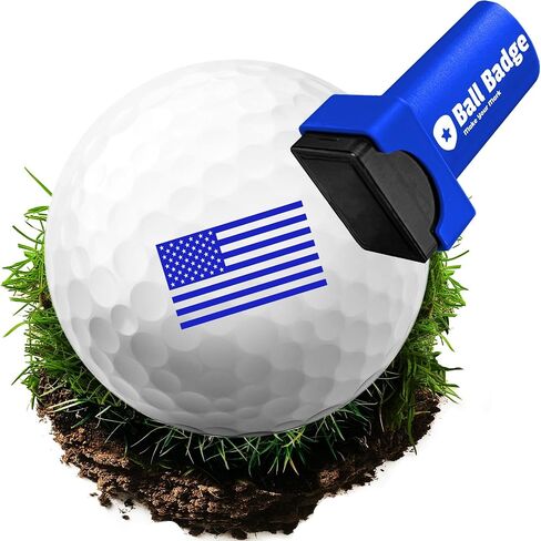 Ball Badge - Golf Ball Stamp, (The America Series) Golf Ball Marker, Reusable Golf Ball Marking Tool to Identify Golf Balls in Saudi Arabia
