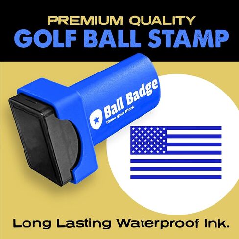 Ball Badge - Golf Ball Stamp, (The America Series) Golf Ball Marker, Reusable Golf Ball Marking Tool to Identify Golf Balls in Saudi Arabia