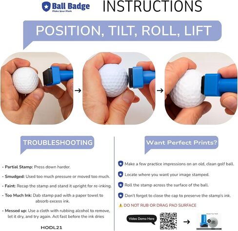 Ball Badge - Golf Ball Stamp, (The America Series) Golf Ball Marker, Reusable Golf Ball Marking Tool to Identify Golf Balls in Saudi Arabia