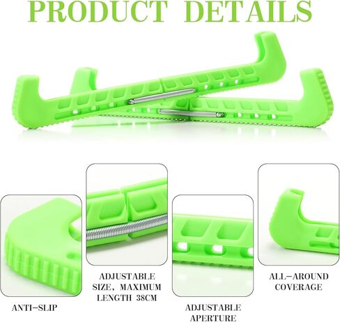 مجموعة هدايا واقيات التزلج من Soulchen ومنشفة، واقيات التزلج على الجليد، أغطية شفرات التزلج الناعمة، واقي الشفرة من أجل هدية التزلج على الجليد والهوكي in Kuwait