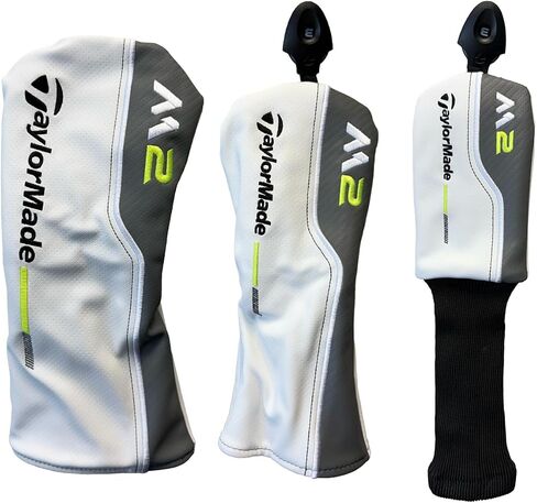 أغطية الرأس TaylorMade 2017 M2، أبيض/ليموني (اختر حجم السائق/الممر/الإنقاذ) in Kuwait
