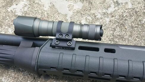 Gotical Offset Flashlight Mount 25.4mm 1" for and M Rail Systems Aluminum Black in Saudi Arabia