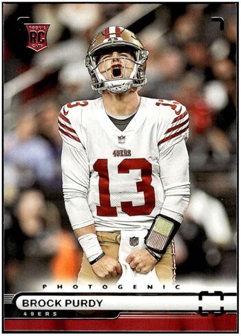 بروك بوردي RC 2022 Panini Chronicles Photogenic #36 ROOKIE 49ers NM+-MT+ NFL Football in Saudi Arabia